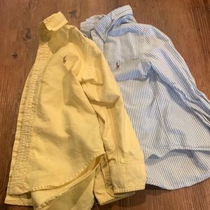 2 long sleeve button up shirts polo